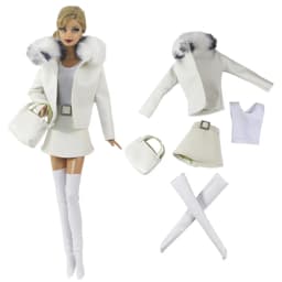 Handmade BABI CLOTHES Leather Fur Clothes Outfit for 11.5 inch 30cm Doll bjd clothes Many Style Gifts for doll accessories