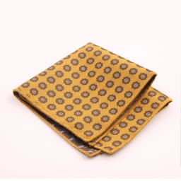 Trendy Striped Floral Brown Pocket Square British Men Formal Handkerchief Suit Shirt Accessories Groom Wedding Party Chest Hanky