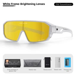 WEST BIKING Polarized Cycling Glasses Fit Over Myopic Sunglasses HD Large Frame Fishing Driving Goggles MTB Road Bike Eyewear