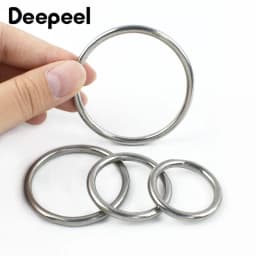 2-10Pcs 15-100mm Stainless Steel O Ring Buckle Webbing Strap Connect Loop Clasp Dog Collar Hook Buckles DIY Hardware Accessories