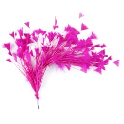 10-12inch Multicolor Turkey Goose Feather Flower Triangle Tipped Coque Free Bendable Feather Plumas Crafts DIY Lady Headdress