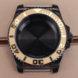 PVD Black NH35 40mm Men's Watch Case Sapphire For SUB Seiko NH35 NH36 NH38 NH34 Miyota 8215 ETA 2824 Movement Yacht-Master 20ATM