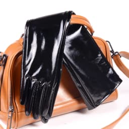 40 50 60 70 80cm Women's Ladies Real Patent Leather Shiny Black Overlength Party Evening Opera/Long Gloves