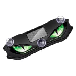KEVANLY Solar Power Car Demon Eye Light Cool Flashing Warning Light Dynamic Safety Vehicle Signal Lights Universal