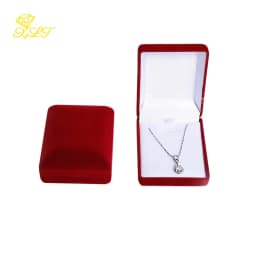 Velvet Jewelry Box For Pendant Display Gift Storage Case Necklace Holder Pendant Packaging Box Elegant Jewelry Storage