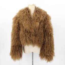 PINK JAVA QC23050-2 new arrival real mongolia sheep fur jackets women winter fur coat wholesale hot sale