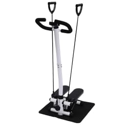 Fitness Twist Stepper Home Exercise Stepping Machine With Handlebars & Resistance Band 150KG, Adjustable Height