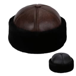 Brand New Style 2026 Retro Cowhide Bomber Hat Winter Keep Warm Caps Men Women Real Leather Cap Thick Velvet Dad Hat Leather Hat