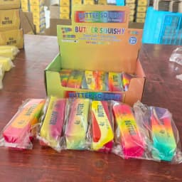 1PCS Simulate Gold Brick Squishy Slow Rising Stress Relief Toy Realistic Gold Bar Squeeze Anti-Anxiety Fidget Toy Party Favors