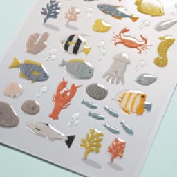 Korean Import Original Suatelier Under The Sea 3D Crystal Stickers Scrapbooking Diy Journal Stationery Sticker Deco Art Supply