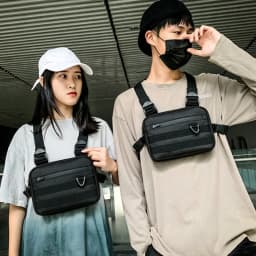Lightweight Running Vest Backpack Outdoor Cycling Bag Men Hiking Marathon Chest Rig Bags Storage Pocket Unisex Sports Chest Pack