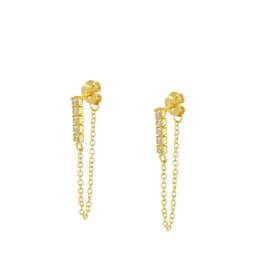 CRMYA Gold Silver Filled Hoop Earring CZ Zircon Heart Higgle Stud Earrings For Women Jewelry Earings Wholesale Aretes De Mujer