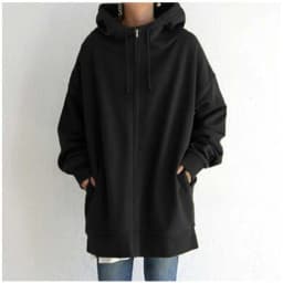 Autumn Womens New Solid Color Loose Long Sleeve Zipper Long Hooded Sweatshirt Coat For Women Versatile Fashion Casual Sweatshirt