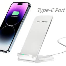 Fast Wireless Charger Stand Pad for iPhone 17 16 15 14 13 -11/XR, Samsung Galaxy S25/S26/S21/S20, Xiaomi 17 15 14, Huawei