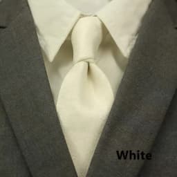 New Spring Style Solid White Neck Ties For Men Luxury Black Brown Green Neckties Formal Smart Casual Tie Wedding Tuxedo Cravat