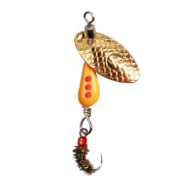 5cm/2.7g Rotating Sequin Fly Fishing Lure Okin Fly Hook Eccentric Pendant Long Throw Metal Spinner Bait Spoon Wobbler Lures