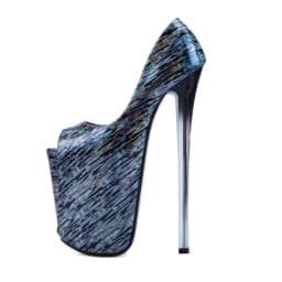 SDTRFT Pumps Ladies Platform Woman 22cm Thin High Heels Zapatos Mujer Stiletto Crossdresser Round Toe Dance Shoes Plus:34-46 47