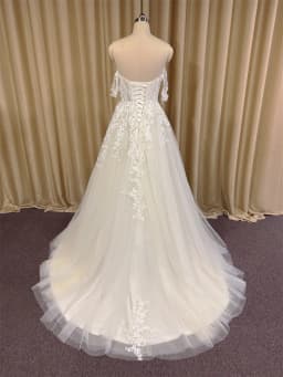 Elegant Off The Shoulder Sweetheart Lace Applique Boho Beach A Line Wedding Dresses Sweep Train Custom Made 2025 Vestido De Noiv