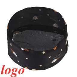 Custom Logo Dome Mesh Chef Hats Women Men Breathable Adjustable Food Service Work Cap Japanese Korean Style Cuisine Hat Cook Hat