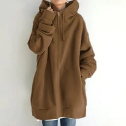Autumn Womens New Solid Color Loose Long Sleeve Zipper Long Hooded Sweatshirt Coat For Women Versatile Fashion Casual Sweatshirt