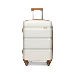 KONO hand luggage trolley suitcase with TSA lock, 4 twin wheels, stylish polypropylene hard-shell case