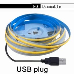 DC5V USB COB LED Strip 1-5M 320LEDs/M Touch Dimmer Flexible Tape Light for TV Mirror Cabinet Kitchen Room DIY Decor Backlighting