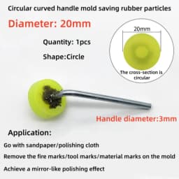 Mold Mirror Polishing Rubber Particle Back Adhesive Sandpaper Ultrasonic Grinding Machine Rubber Head Fire Removal Pattern