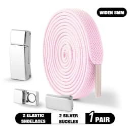 Magnetic Lock Shoelaces without ties Elastic Laces Sneakers No Tie Shoe laces Kids Adult Running Tennis 8mm Width Flat Shoelace