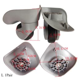 1 Pair Suitcase Wheels Swivel Casters Silent Baggage Wheel High Quality Luggage Wheel Replacement For Suitcase Trolley Accessory