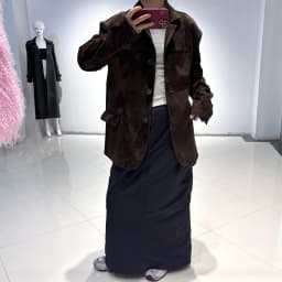 YOLOAgain Women's Oversized Suede Leather Blazer Single Breasted Real Leather Jacket Female 2025 Spring