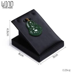 Black PU Leather Jewellery Ring Earrings Stand Holder Set Jewelry Pendant Necklace Chain Chokers Display Bust Bangle Organzier