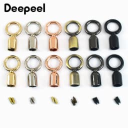4/10/20Pcs 8mm Metal Bags Strap Buckle O Ring Spring Snap Hook for Keychain Hanging Bell Handbag End Stopper Bag Accessories