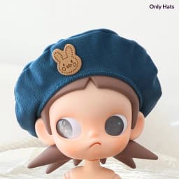 Leather hat BJD doll with joint parts, Zsiga grandma-style octagonal hat doll eight-cornered hat plush toy doll leather hat cl