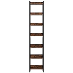 Tribesigns 200 cm Extra Tall Narrow Bookshelf, 7 Tier Skinny Book Shelf for Small Spaces, Freestanding Display Corner Shelf, Mul