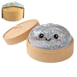 Ocean Series Shark Shiny Dumplings Soft Slow Elastic Pressure Ball Sensory Squeeze Toys Realistic Mantou Squid Decompression