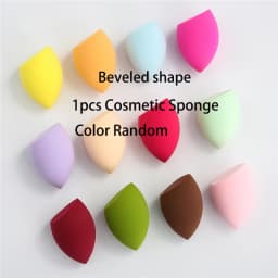 1Pcs Sponge Cosmetic Puff Bulk Wholesale Beauty Egg Gourd Water Drop Beveled Makeup Egg Soft Make Up Puff Beauty Makeup Tool