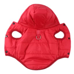 Windproof Hooded Dog Jacket Coat For Small Medium Dogs Cats Winter Warm Puppy Clothes with D-ring French Bulldog Pet Overalls