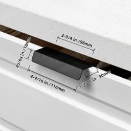 Modern Brass Brushed Hidden Handle Cabinet Handles Sliced Finger Pull Drop Handle Kitchen Cupboard Pulls for Furniture Hardware