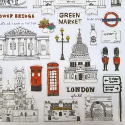 Creative London Vacation Stickers Diary Sticker Scrapbook Decoration PVC Stationery Stickers