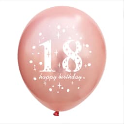 5Pc Happy Birthday Decoration Gold Rose Black 16 18 30 50 60 70 80 90 Years Birthday Party Digital Ballon Latex Party Supplies