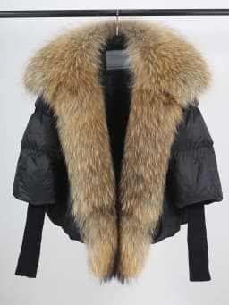 OFTBUY New White Duck Down Jacket Winter Women Warm Loose Coat Natural Real Fox Fur Collar Thick Luxury Outerwear New Fashion