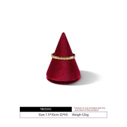 Yinbeini Velvet Conical Bangle Stand Jewelry Display Storage Holder for Bracelet Wristwatch TB032