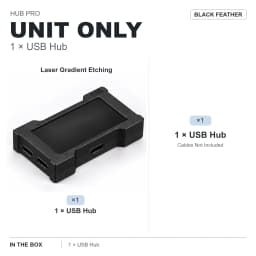 HMLAB ZNEO Gaming USB Hub - 2-to-3 Port, 8K Hz, Independent Power, With Screen, Trendy for Gaming Ambience Desk Setup