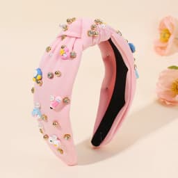 Knotted Wide Headbands Diadem For Back To School Pearls Pencil Hair Bands Kids Head Hoop Girls Children Daily Tiara Accessories