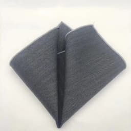 23cm Luxury Grey Wool Pocket Square For Men Vintage Plaid Striped Handkerchief Soft Skinny Hanky Banquet Cravat Suit Accessories