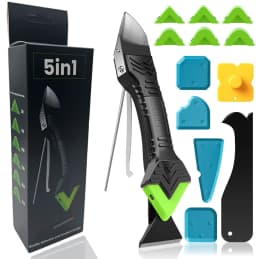 5 in 1 Silicone Remover Sealant Smooth Scraper Caulk Finisher Grout Kit Tools Floor Mould Removal Hand Tools Set