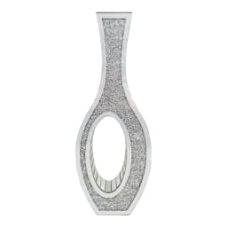 Tall Silver Mirrored Vase Decorative Crush Diamond Floor Grass Vase