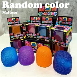 Needoh Cube Drip Fidget Sensory Toy Maltose TPR Mello Mallo Snow Ball Press Doh Change Color Relief Anxiety Focus Calm Down Gift