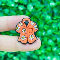 1-23Pcs Parrot Aloha Hawaii Summer Vibes DIY Kids Shoes Button Charms Hula Flowers PVC Buckle Clog Decorations