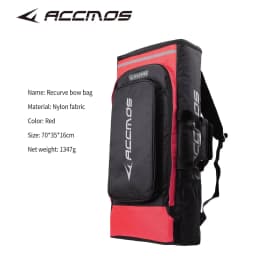 ACCMOS High-Quality Adjustable Large Bow Case with Bow Staff And Arrow Storage Bag Double Shoulder Bag Expandable High Capacity